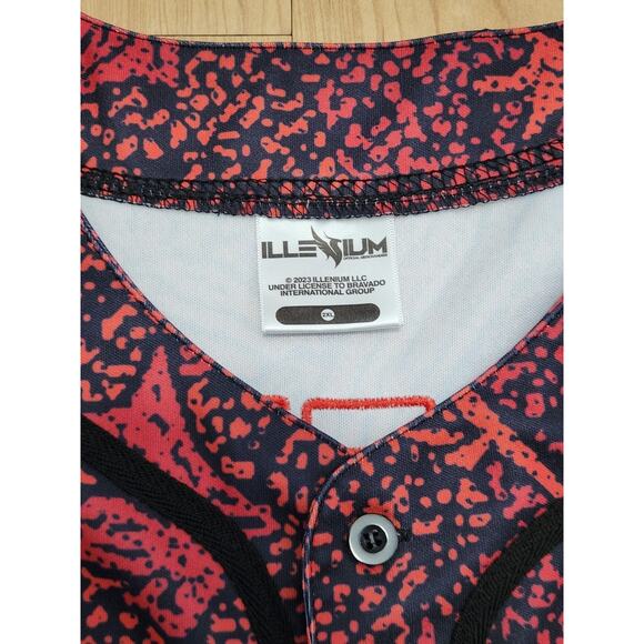 ILLENIUM 2023 Tour Baseball Style Jersey Sz 2XL EDM Concert Merch Shirt - Picture 7 of 10